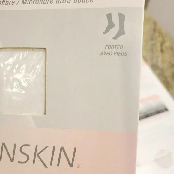 Danskin Girls Footed Tights Style 387 Size Medium 8-10 White. Set of 2 USA! - Picture 4 of 7